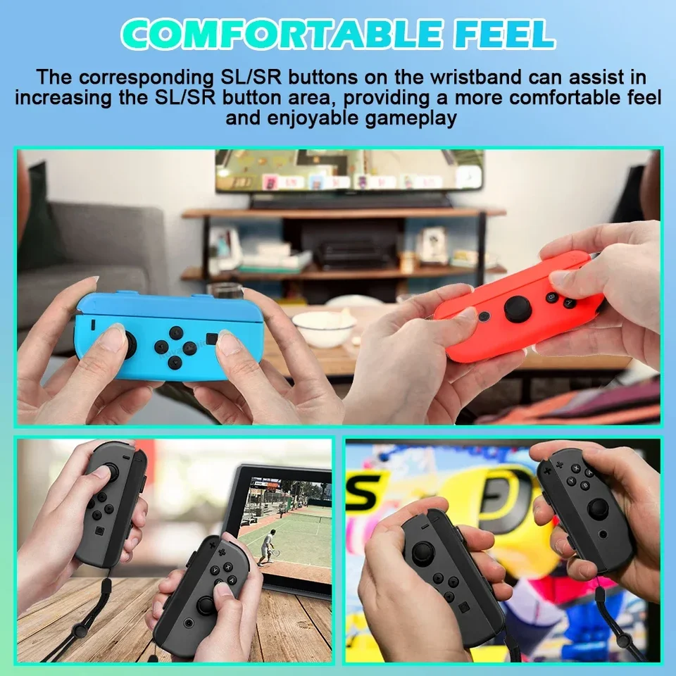GAMINJA 2 pezzi cinturino da polso per gamepad per interruttore Joycon