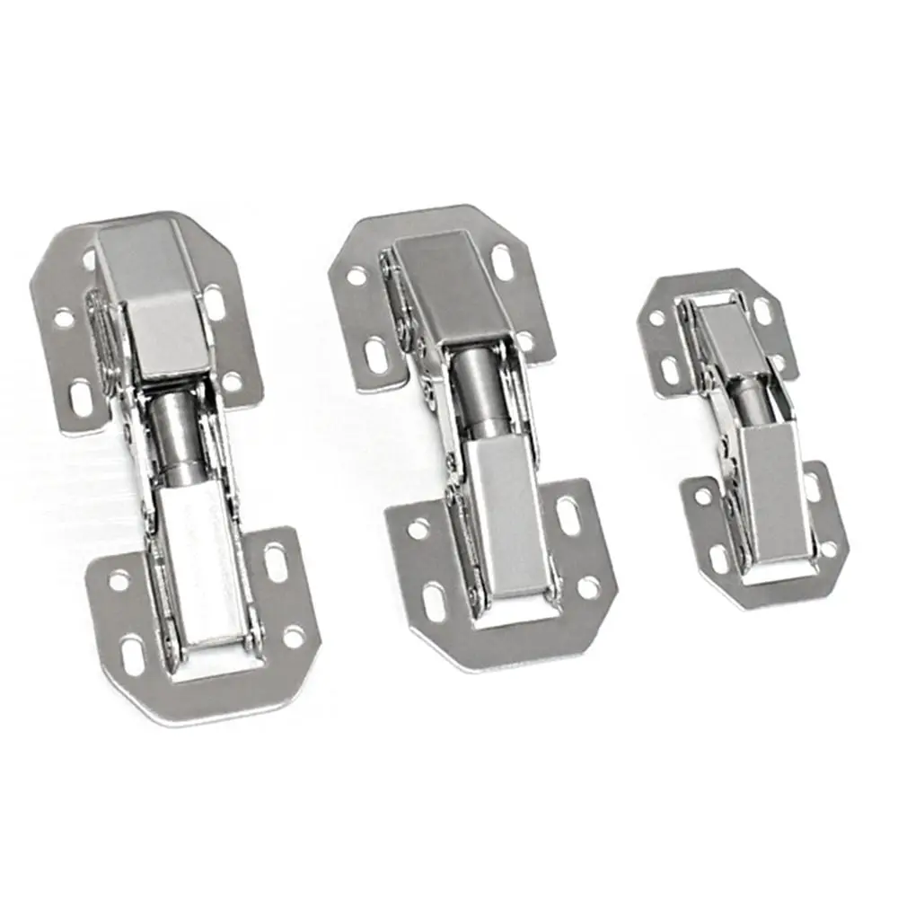 90 Degree Soft Close Spring Hinges No Pre-drilled Noiseless Concealed Cabinet Hinge Furniture Hinge