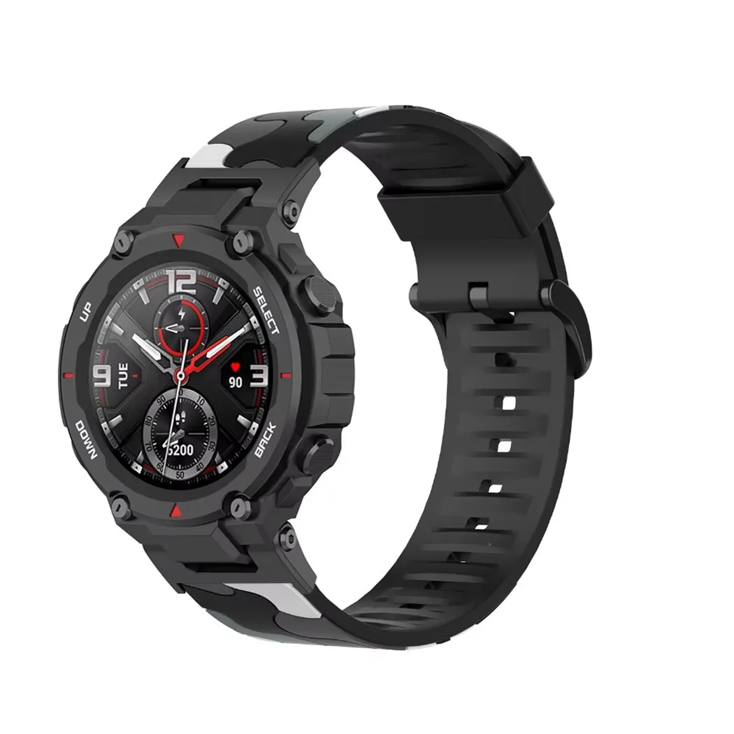 Camouflage Silicone Sports Watch Strap Bracelet