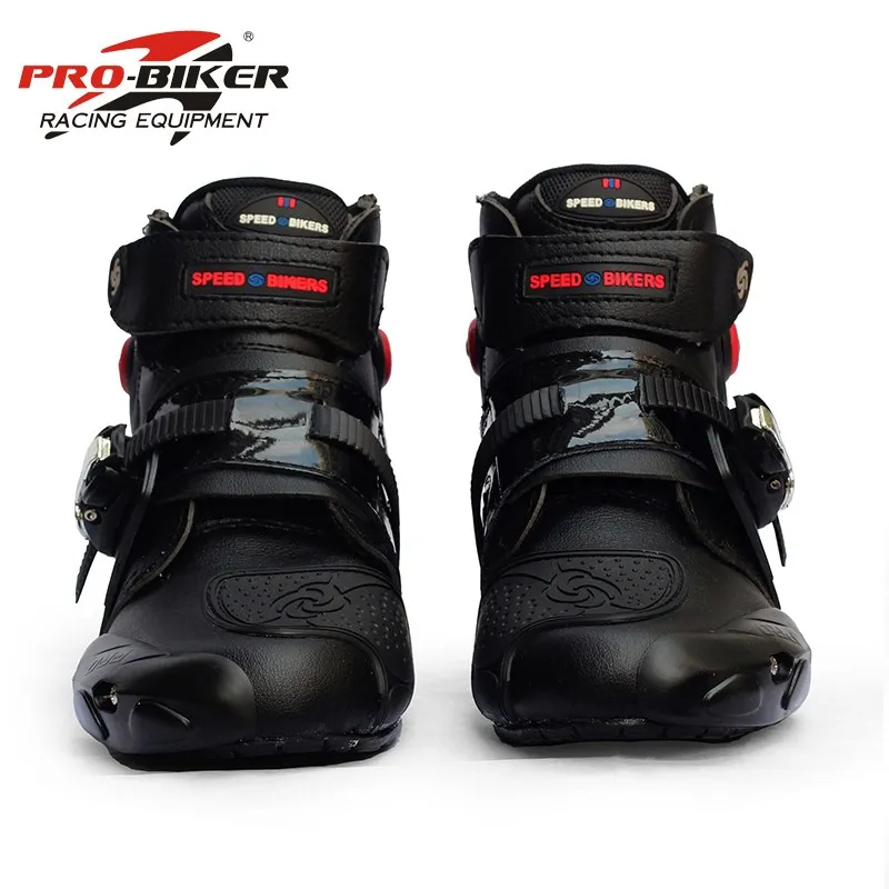 Microfiber Leather Motorcycle Short Boots Professional moto shoes Racing bota motociclista Motorcycle Boots motorcycle boots