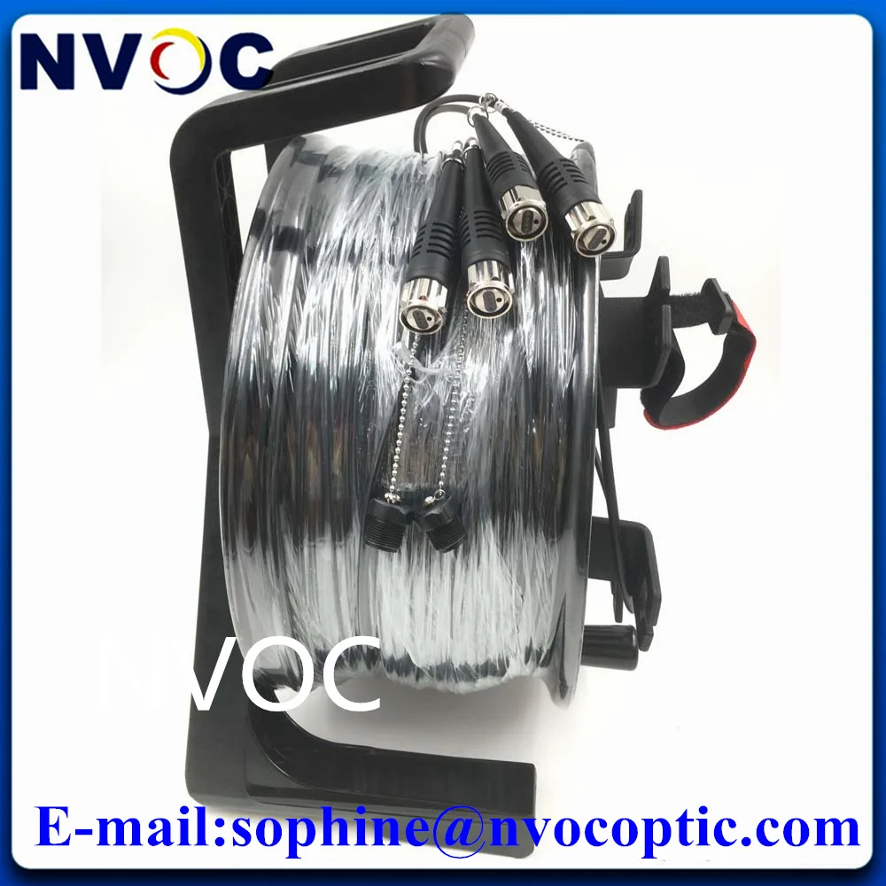 

4C 200Meter ODC Round(Male) to ODC Male Connector SMF TPUFiber Optic Patch Cord Fiber Optical Jumper 4.5mm With PCD310 Drum Reel