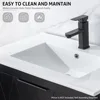 36" Bathroom Vanities Cabinet with Sink Combo, Wall Mounted Floating Cabinet W/Decor Line, Soft-Close System,2 Extra Big Drawers 6