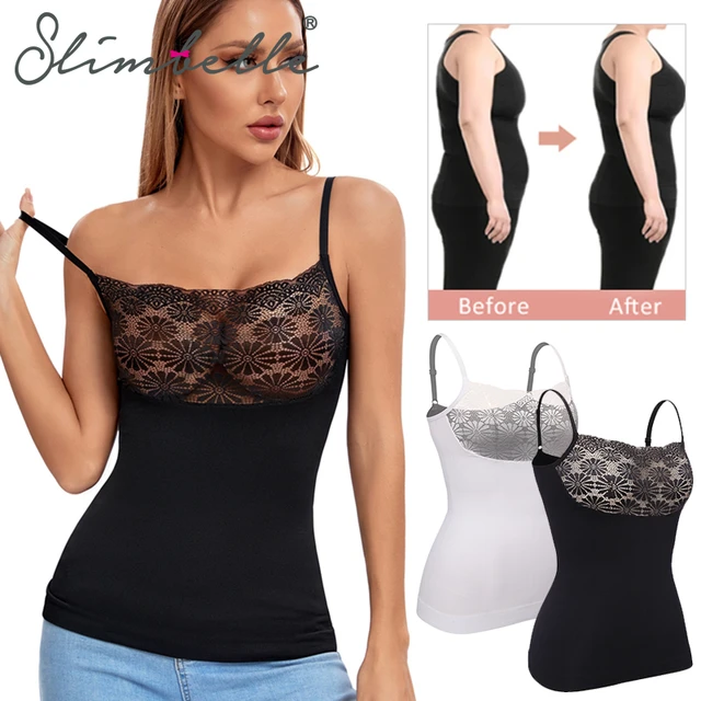Women's Tummy Control Shapewear Smooth Body Shaping Camisole Tank Tops Slimming  Underwear Seamless Compression Body Shaper Vest - AliExpress