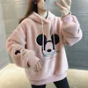 Disney Cute Mickey Minnie Mouse Hoodies Women Autumn Winter Pullover Tops Cartoons Femme Plus Velvet Clothes 5