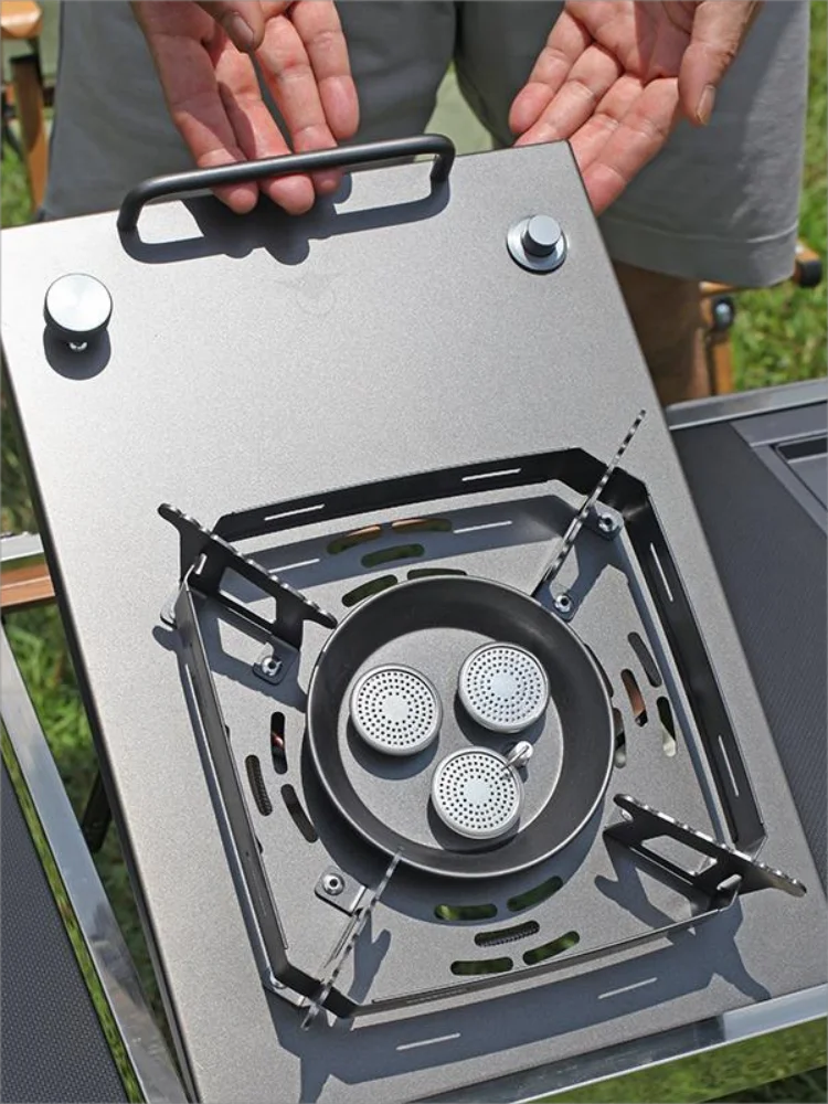 Description Picture 2 of itemOutdoor IGT Gas Stove Burner Strong Fire Heater Furnace Portable 7800W High Power Stainless Steel Camping Table Stove Lightweigh