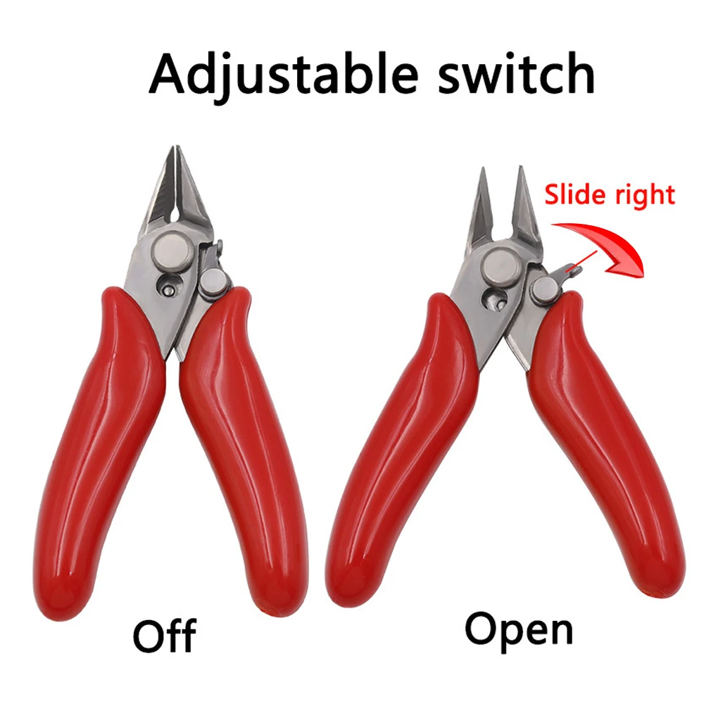 Mini Diagonal Pliers Electronic Pliers 3.5'' Wire Cutter Cutting Wires