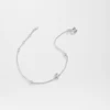 VEWANT 925 Sterling Silver Monogram Letter A - Z Initial Charm Chain Bracelet Luxury Wedding CrystalFine Jewelry 3