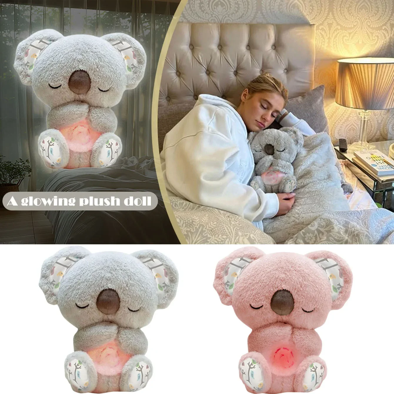 Peluche Koala Lumineuse - Compagnon Doux pour le Sommeil