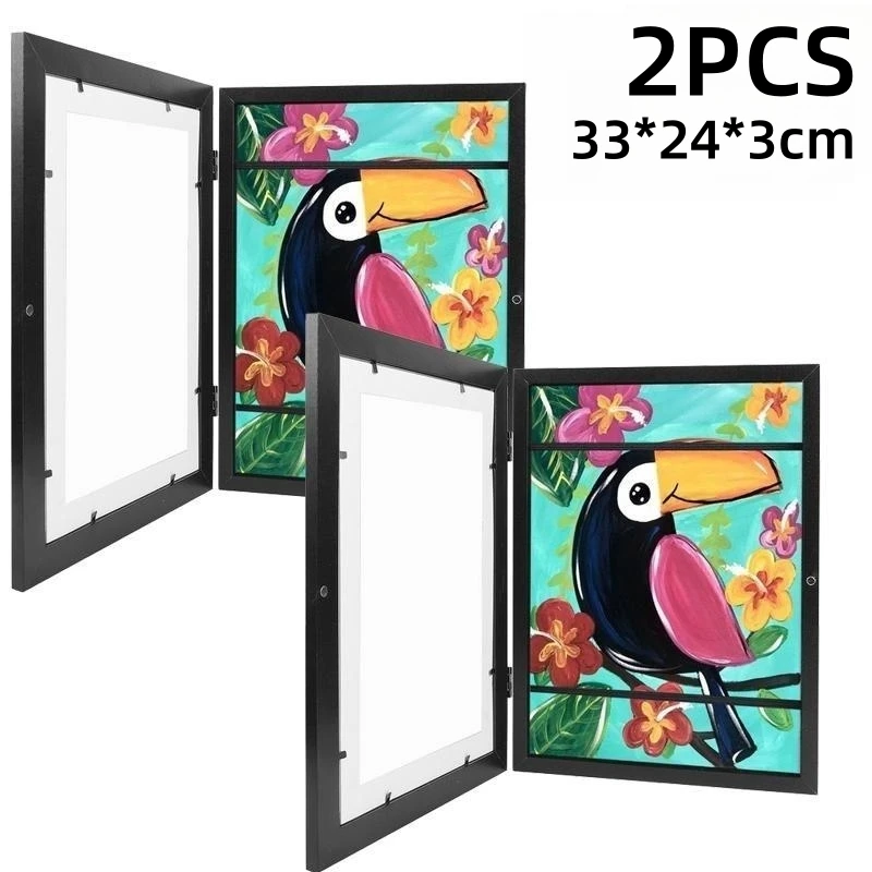 Art Frames Photo Frame Children Art Frames Magnetic Front Opening for Poster Photo Drawing Paintings Pictures Kids Art Pictures Display