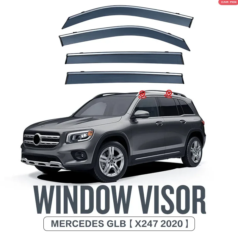 

Козырек Оконный Для Mercedes Benz GLB X247 2019 +, 4 шт.