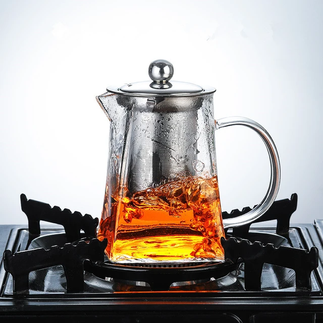 Infuseur à thé en verre résistant à la chaleur avec filtre