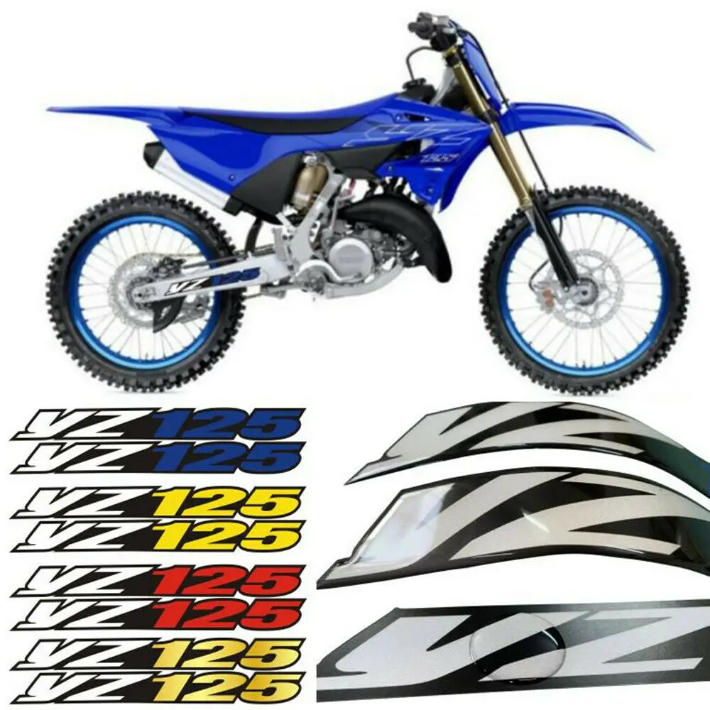 3D Glue Swingarm Air Box Reflection Stickers For YAMAHA YZ125 YZ125X 1974-2022