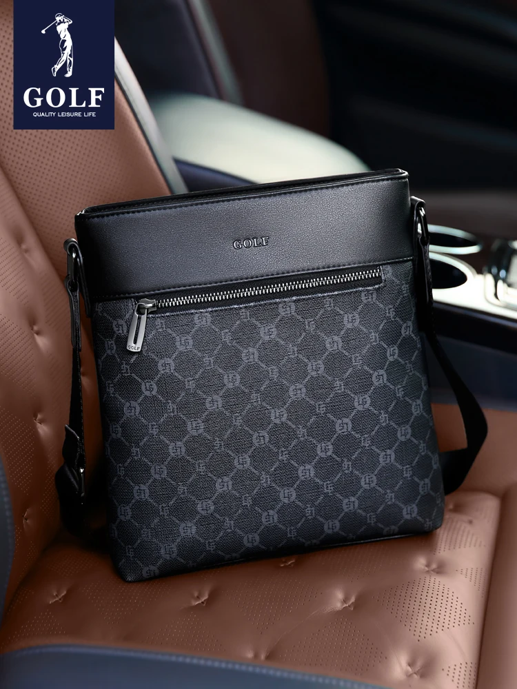 Golf Messenger bag men’s new business bag leisure print shoulder bag men’s bag flower small