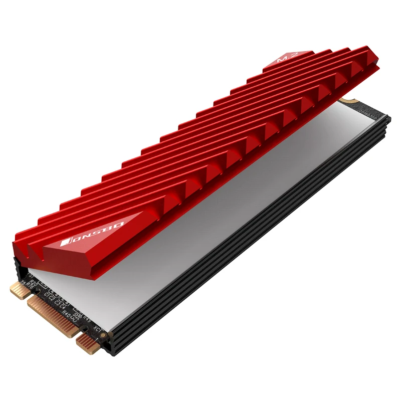 Disco Rígido de Estado Sólido com Almofada Térmica Nvme Heat Sink 2280 Dissipador de Alumínio pc Acessórios Jonsbo-m.2 - Imagem 2