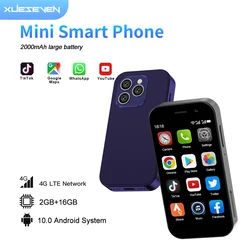 New Release XUESEVEN Mini Smartphone Android10.0 4G LTE Dual SIM 3.0" Screen Cheap Little Mobile Phones Face Unlock Dual Camera