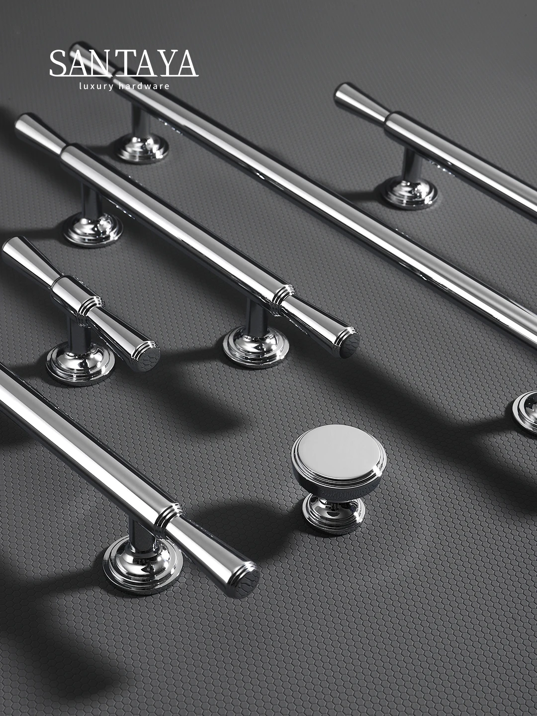 Silver Brass Cabinet Handles 4