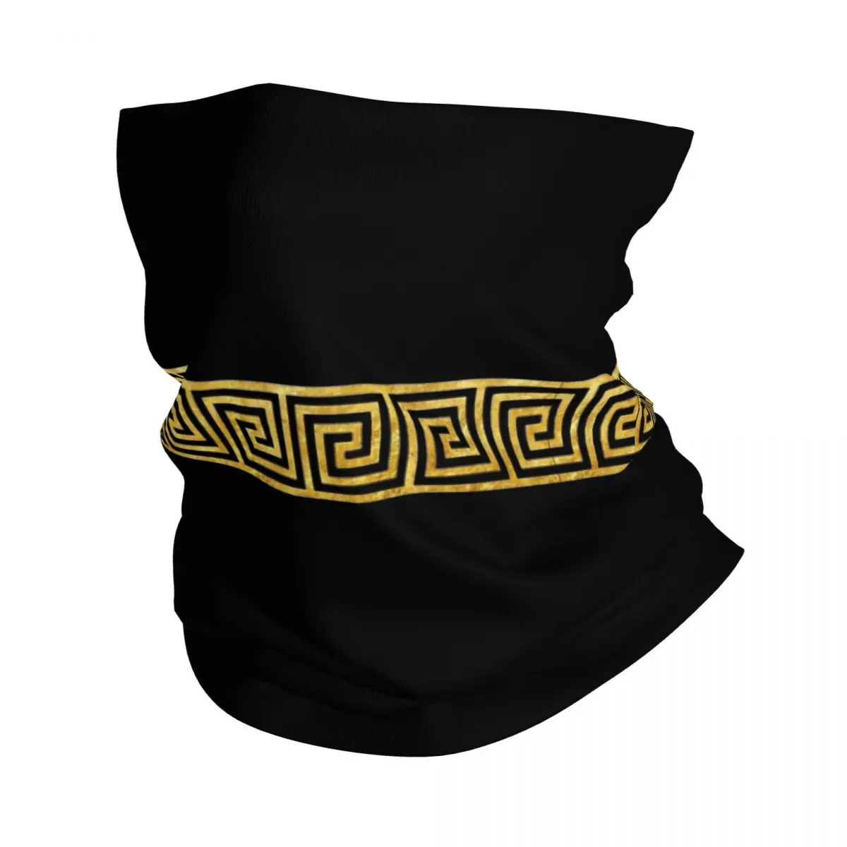 

Gold Greek Key Trendy Bandana Neck Cover Printed Balaclavas Magic Scarf Multi-use Headwear Running Unisex Adult All Season