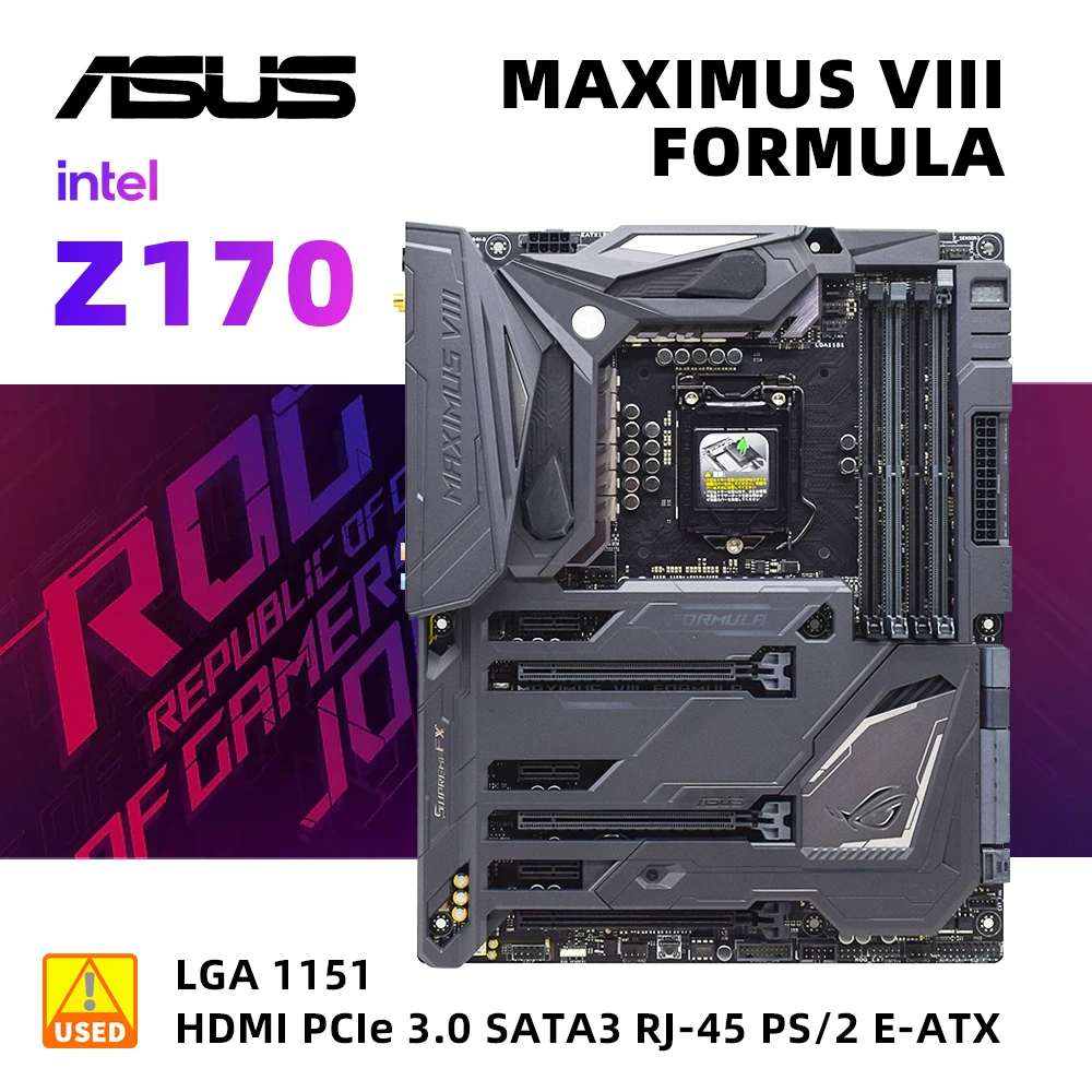 Kit Scheda Madre Lga 1151 Asus Maximus Viii Formula + I5 6500 Utilizza Chipset Intel Z170 Per Supportare Core I7 I5 I3 Republic Of Gamers