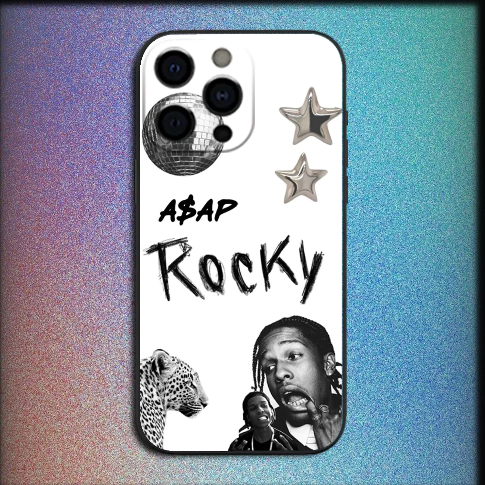 A-ASAP Rocky Rapper Handyhülle für iPhone 16,15,14,13,12,11,Pro,X,XS,Max,XR,Plus,Mini Soft Black Cover – Detail 9