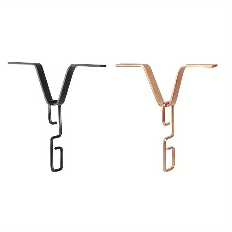 Rain Chain Gutter Adapter V Shaped Installation Outside Hardware for Rain Chimes Downspout Iron Connector Chain V Hook rain chain adapter