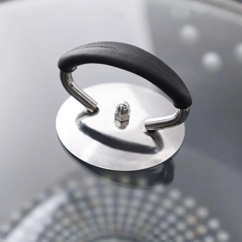 Anti-scalding Pot Lid Handle Pot Lid Parts Universal Handgrip Knob with Screws Top Replacement