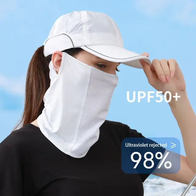 Helmet Hat Outdoor Cycling Fishing Face Shield Summer Breathable