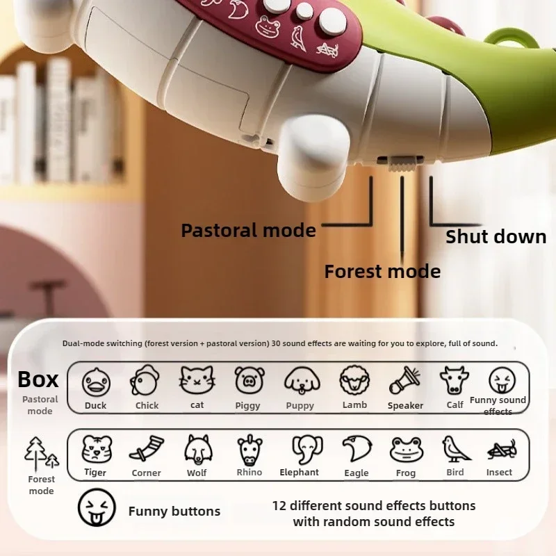 Animal Sound Music Toy Electric Whistle Assembly Effects Simulation Calls Whistles Horn Toys Girl Children Educational Toy Kids