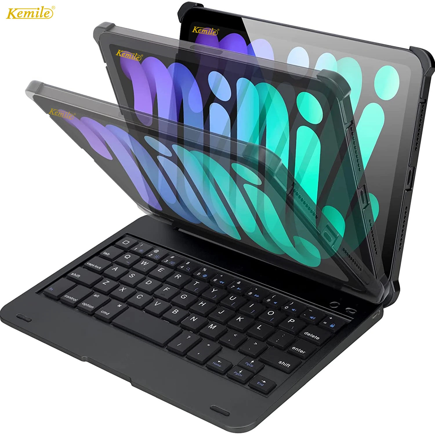 Teclado para Ipad Mini Case com Teclado para 2023 8.3 Polegada Ultra Fino Teclado para Ipad Mini 7.9 Polegada Funda Teclado
