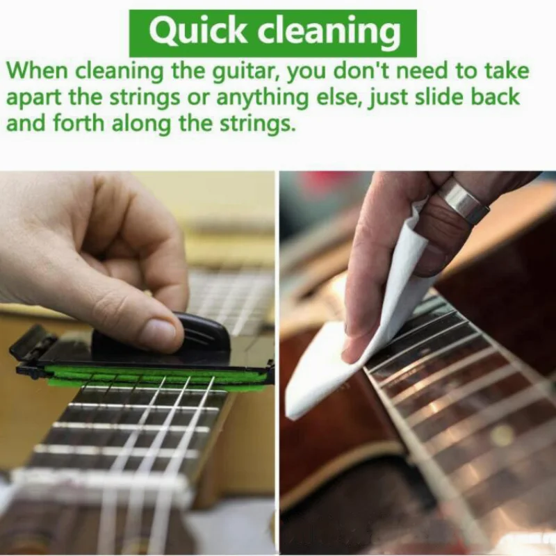 Guitar string cleaner Guitar accessories Guitar repair tool Electric Guitar Bass String Scrubber Rub Cleaning Tool Maintenance Care Acoustic