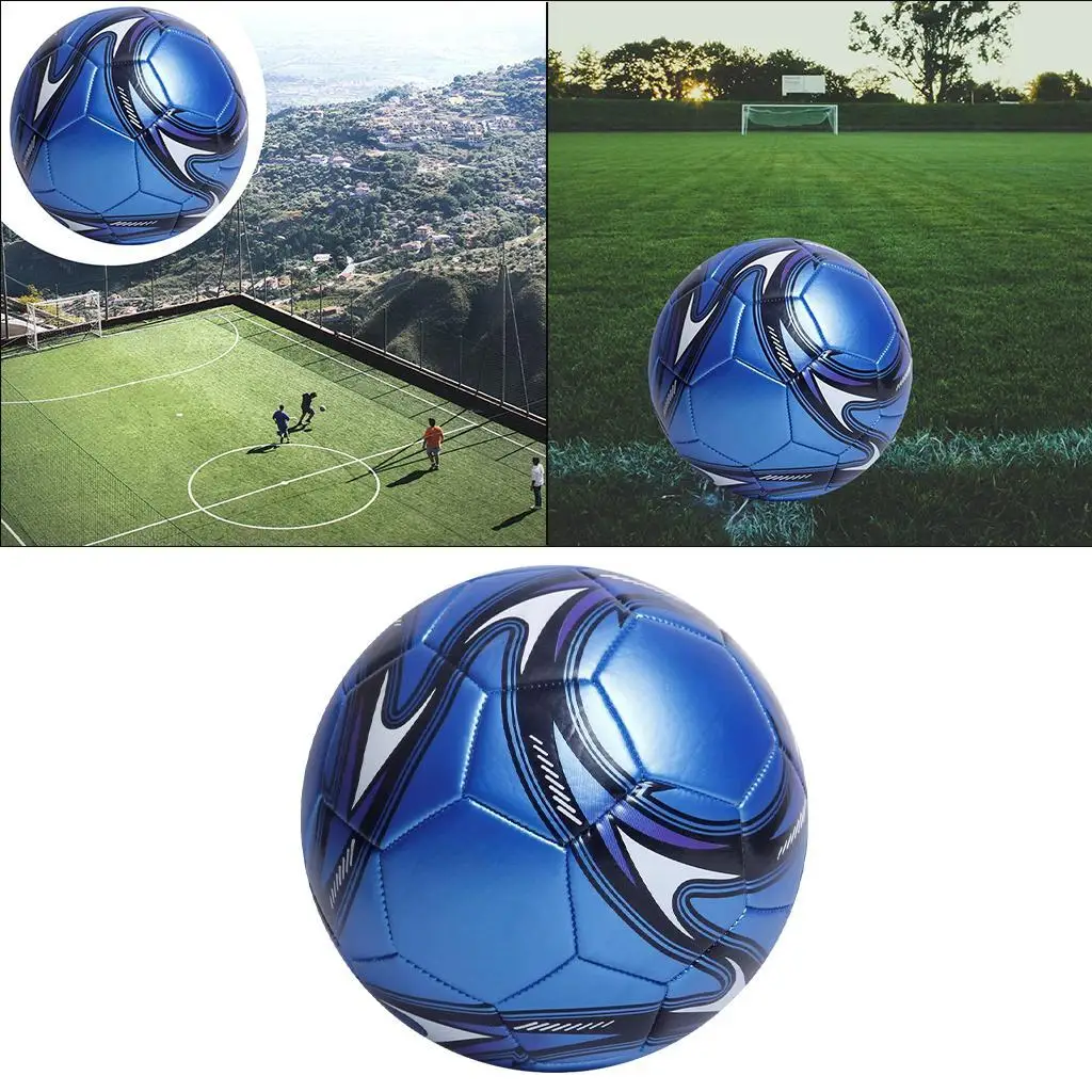 Bolas De Futebol De Couro Profissional Costurado A Máquina Do Plutônio, Bola De Futebol, Tamanho 5, Treinamento Esportivo