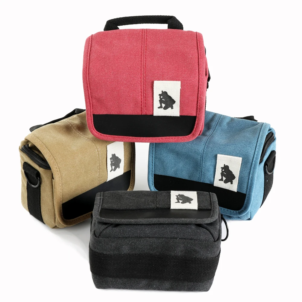 Canvas Camera Bag Case Canvas Digital Cover Shoulder Camera Bag
