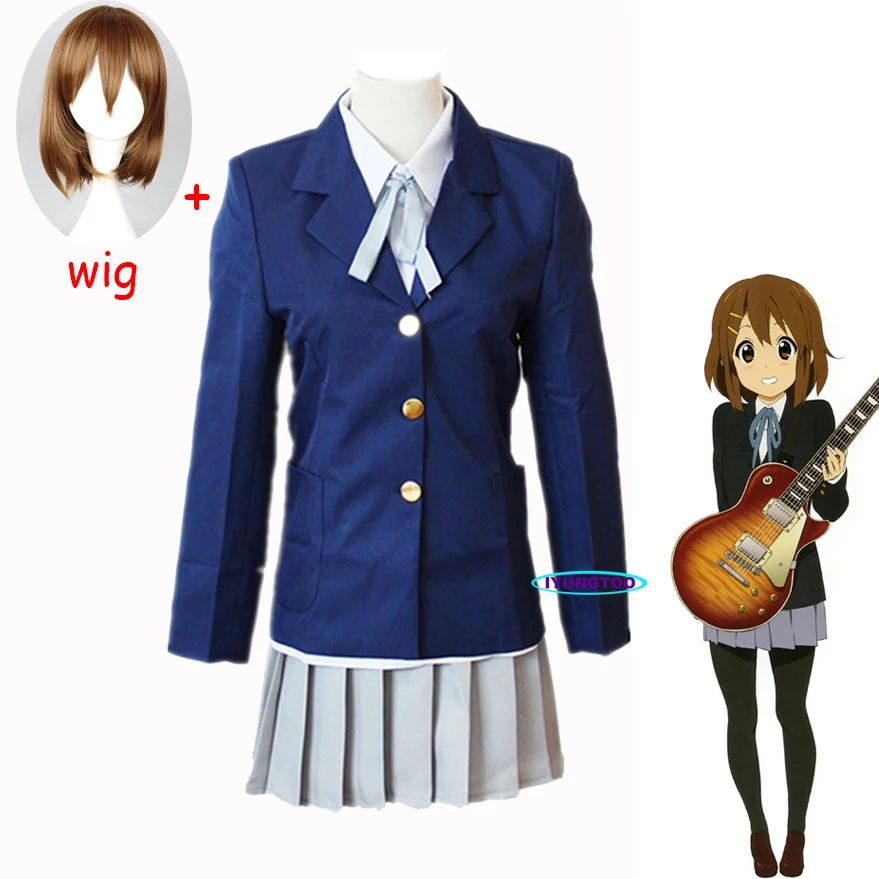 

Anime K-ON ! Hirasawa Yui Cosplay Girl School Uniforms Costumes Hirasawa Yui Rozen Maiden Souseiseki Cosplay Wig