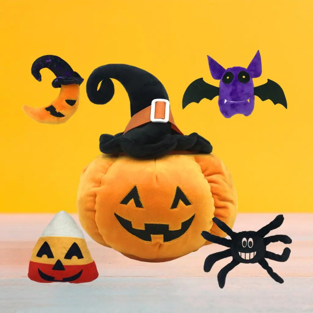 

Игровой набор в виде тыквы на Хэллоуин, плюшевые принадлежности, искусственные украшения для подарка для мальчиков на открытом воздухе