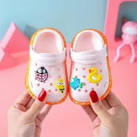 2-6Y Children New Cute Cartoons Kids Mules Clogs Summer Garden Beach Slippers Sandals Cave Hole Baby Shoes For Boys Girls 4