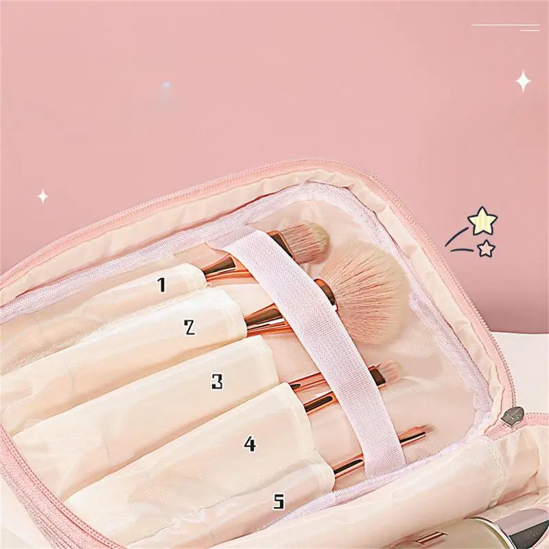 Corduroy Cosmetic Pouch Bunny Corduroy Cosmetic Bag Women Travel Supplies Stylish Organizer Case For Home Gym Camping 5