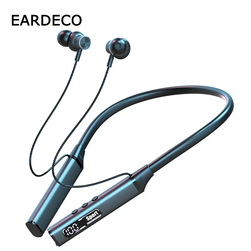 

EARDECO Wireless Headphones Bass 100 Hrs Endurance Bluetooth Headphone Stereo Bluetooth Sport Earphone Neckband Headset with Mic