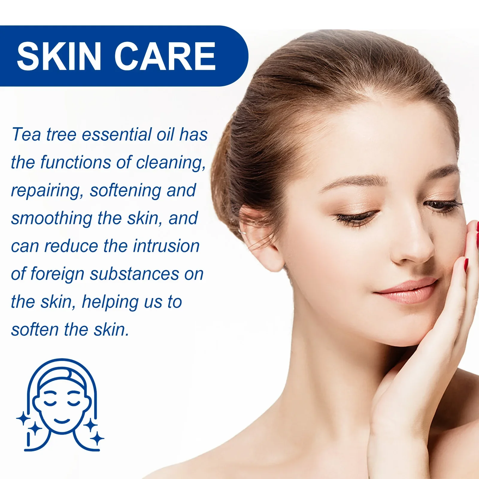 100ml Eelhoe Essential Tea Tree Oil Hair Repair Deep Moisturizing Facial Skin Hydrating Soft Hair Care Multi-Effect Essence