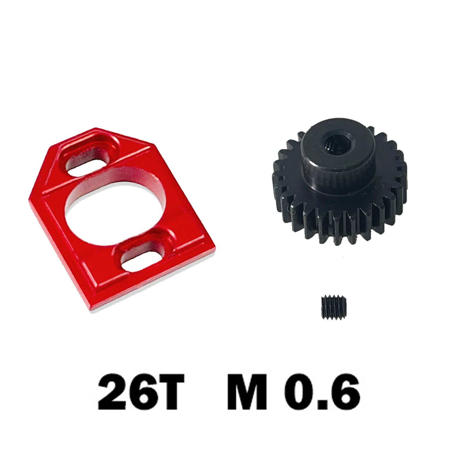 Siège moteur en métal + pignon 26T pour MJX HYPER GO 1/16 1/14 RC