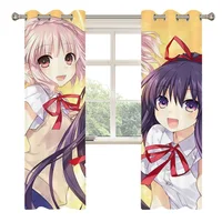 Date a Live Window Curtains  for Living Room Bedrooms 2 pieces Aesthetic Room Decoration 2