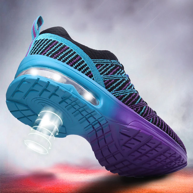 Sports Shoes Women Sneakers Fashion Mesh Breathable Flat Casual Shoes Woman Walking Tenis Feminino Female Shoes Zapatos De Mujer