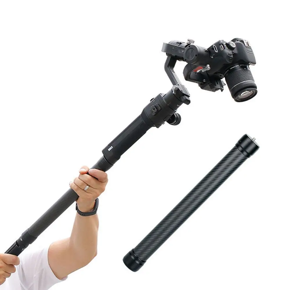 액션 카메라 탄소 섬유 익스텐션 폴 스틱, 스레드 스태빌라이저 로드 모노포드, DJI Ronin S Moza Air 2 Zhiyun 크레인, 1/4 인치