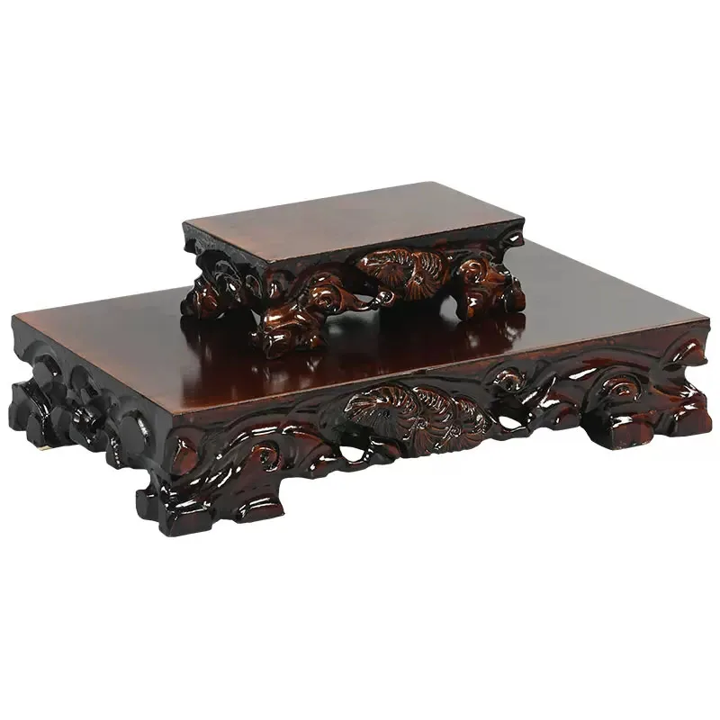 Solid Wood Root Carving, strange Stone Base, Aquarium Handicraft, Vase Pot, Antique Buddha Statue, Rectangular Ornament Bracke