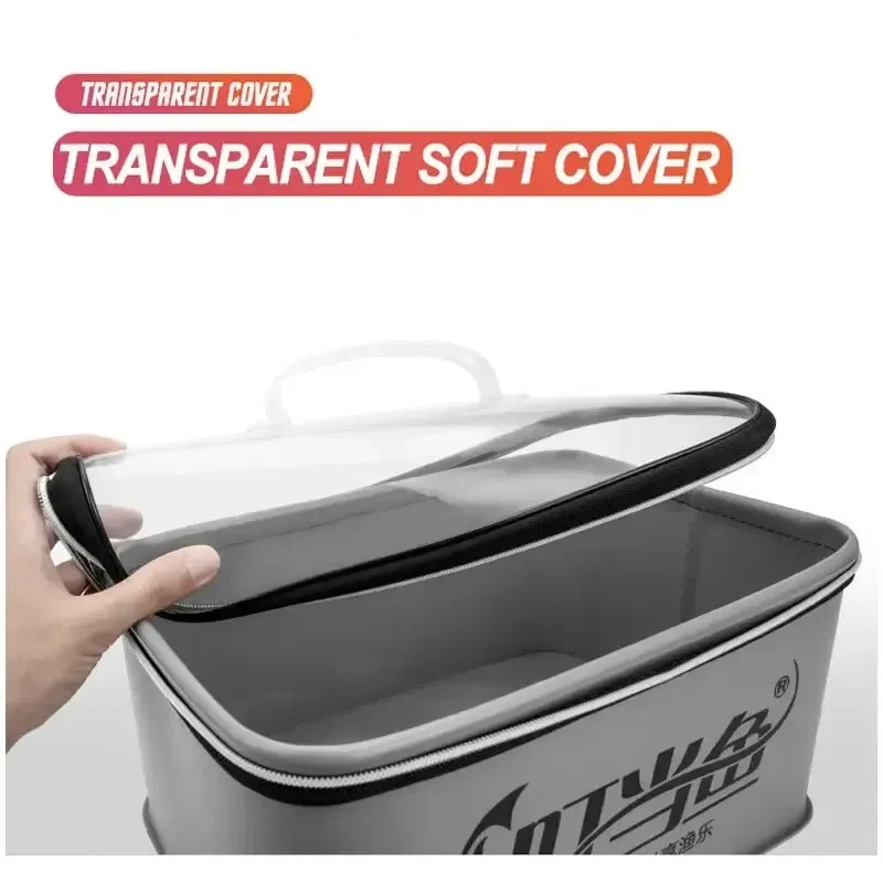 Fishing Bag Box Multifunction EVA Folding Live Fish Bucket 4L 6L 10L 14L Water Container Fishing Tackle Storage Case