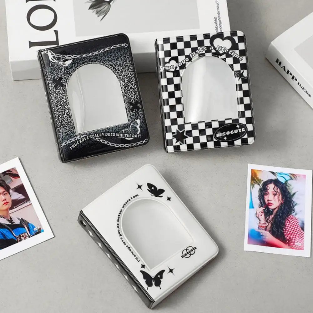 Album Fotografico Da 3 Pollici Nero Bianco Porta Foto Cool Collezione Mini Idol Album Stella Album Photo Chaser J2A9