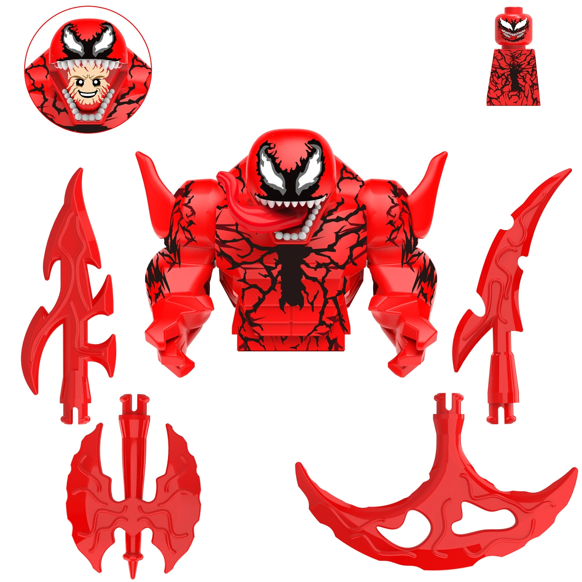Disney Building Blocks Mini Model Figures Big Goblin Spiderman Iron Man Venom Captain Hawk Deadpool Technic Armor City Gift Toys 3