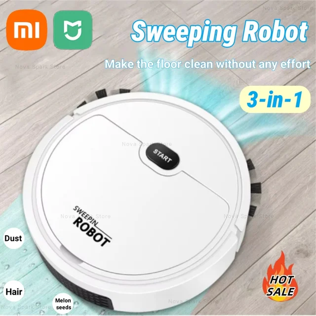 Xiaomi Automatic Sweeping Robot Cleaner 3-in-1 Smart Wireless Sweeping Clean Robot Strong Suction Intelligent Sweeper For Home 1