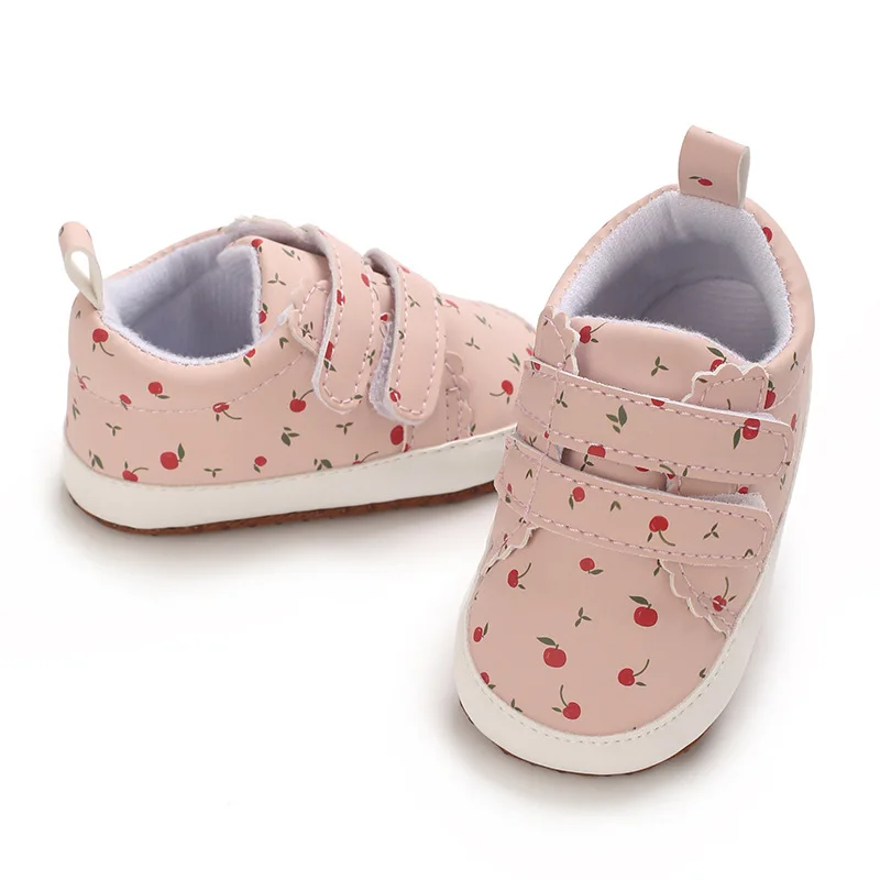 Newborns 0-18M Baby Shoes for Girls Toddlere Casual and Comfortable Cotton Soles Non Slip Canvas Shoes First Generation