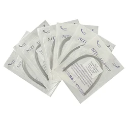 10PCS Dental Orthodontic Niti Arch Wire Super Elastic Round Rectangular Ovoid Archwires Form Teeth Brace Dentist Materials