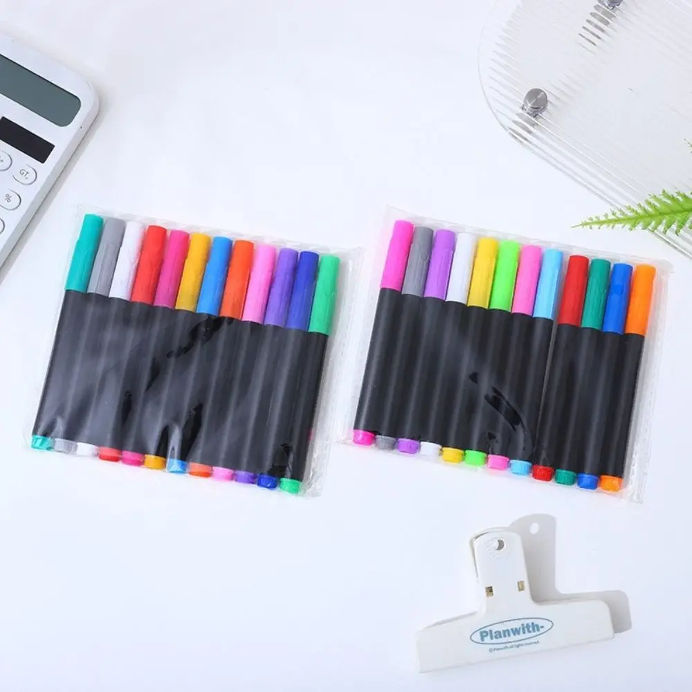 새로운 지울 수있는 LED 빛나는 칠판 펜 12 색 하이라이트 드로잉 보드 형광펜 흰색 칠판 펜 라이트 보드