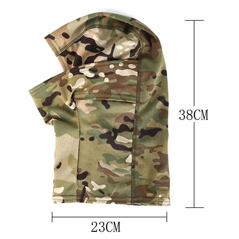 Camping Gezicht Cover Tactische Camouflage Bivakmuts Volgelaatsmasker Wargame Cp Militaire Hoed Jacht Fietsen Army Bandana Neck Gaiter